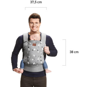 Kengur nosiljka Kinderkraft MILO gray