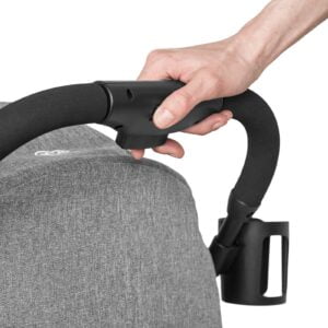 Kindekraft kišobran kolica za bebe PILOT siva, drška