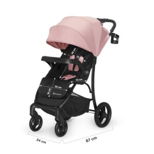 Kinderkraft CRUISER pink kišobran kolica, dimenzije