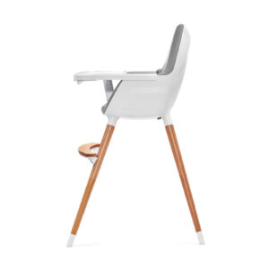 Kinderkraft FINI hranilica za bebe, bela, stolica za hranjenje za veću decu