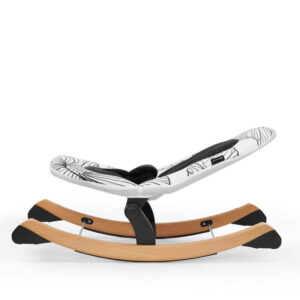 Kinderkraft FINIO black-white dečija stolica za ljuljanje