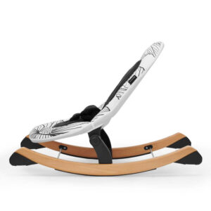 Kinderkraft FINIO black-white dečija stolica za ljuljanje