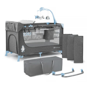 Prenosivi krevetac Kinderkraft JOY blue sa dodacima