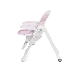 Kinderkraft hranilica za bebe YUMMY pink, podesiva visina