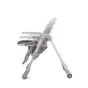 Kinderkraft hranilica za bebe YUMMY, siva, podesiva visina