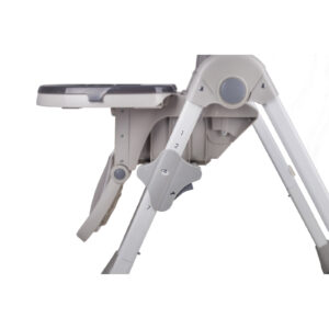 Kinderkraft hranilica za bebe YUMMY, siva, podesiva visina