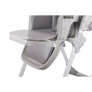 Kinderkraft hranilica za bebe YUMMY, siva, podesiva visina naslona za noge