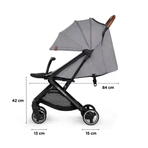 Kišobran kolica za bebe Kinderkraft NUBI grey dimenzije