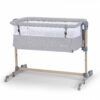 Kolevka krevetac za bebe Kinderkraft NESTE up grey light melange full wood