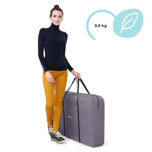 Kolevka krevetac za bebe Kinderkraft NESTE up grey light melange full wood