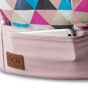 Kinderkraft kengur nosiljka NINO roze, prednji džep