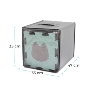 Podloga za igranje gimnastika Kinderkraft LUNO 3D turquoise