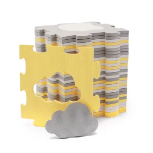 Podloga za igranje gimnastika Kinderkraft LUNO 3D yellow