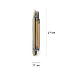 Prenosivi krevetac Kinderkraft SOFI 4u1, dimenzije sklopljenog kreveca