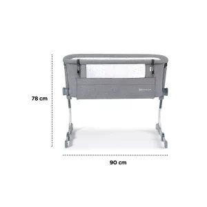 Prenosivi krevetac kolevka Kinderkraft UNO UP grey dimenzije
