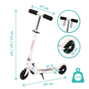 QKIDS FLO pink aluminium trotinet za decu HUBA00013