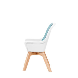 Kinderkraft TIXI turquoise hranilica za bebe, stolica za hranjenje za veću decu