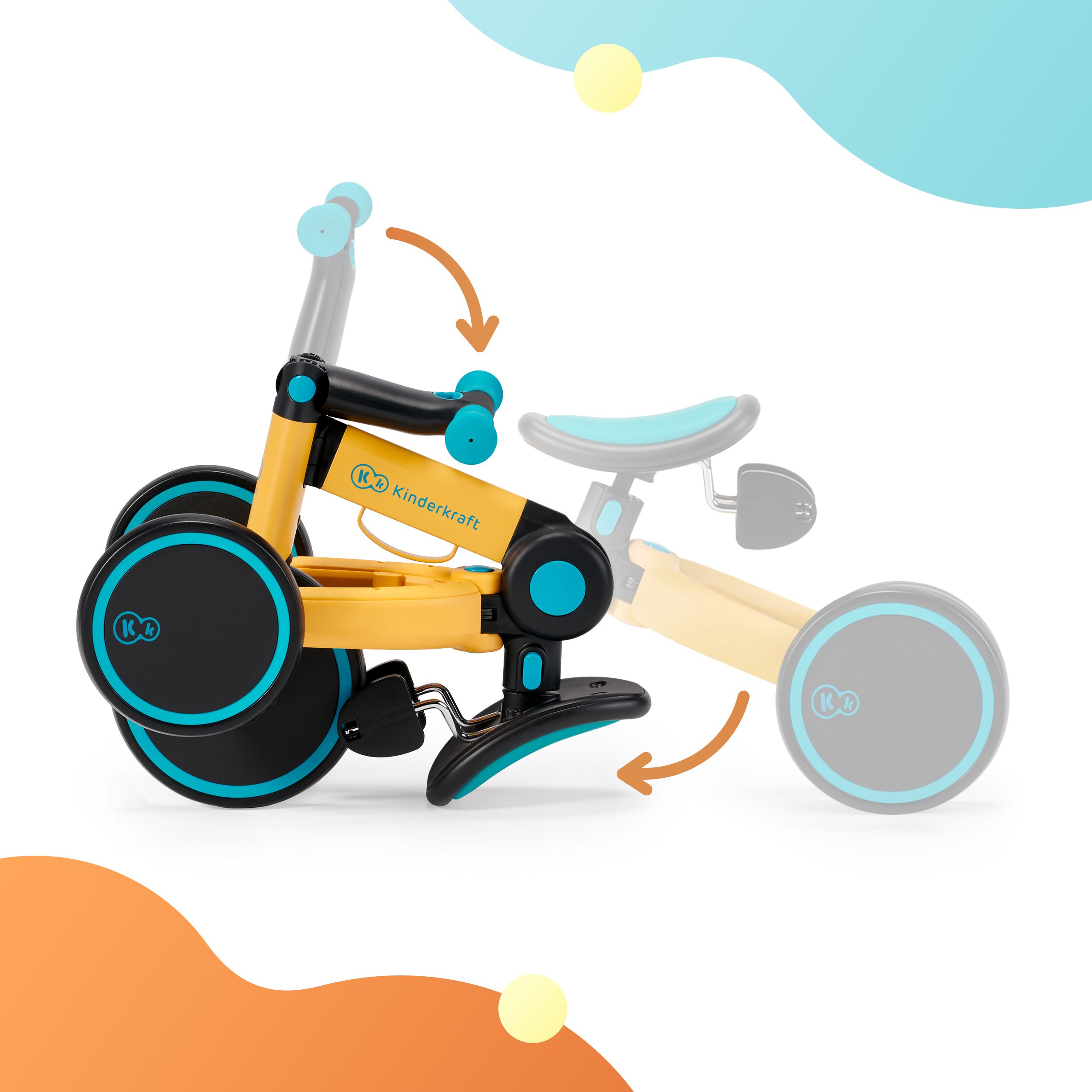 Tricikl bicikl Kinderkraft 4TRIKE detalji